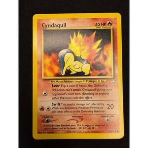 Pokemon TCG Cyndaquil 155 14 Base Set 2 Fire‎ Mouse Basic Pokemon Card